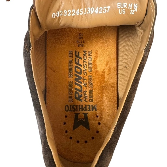 Mephisto Vito Men's Dark Brown and Tan Sneakers Sz 11.5 Leather and suede - Picture 10 of 16